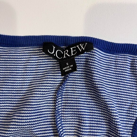 j crew blue and white striped tank top size small - Picture 4 of 8